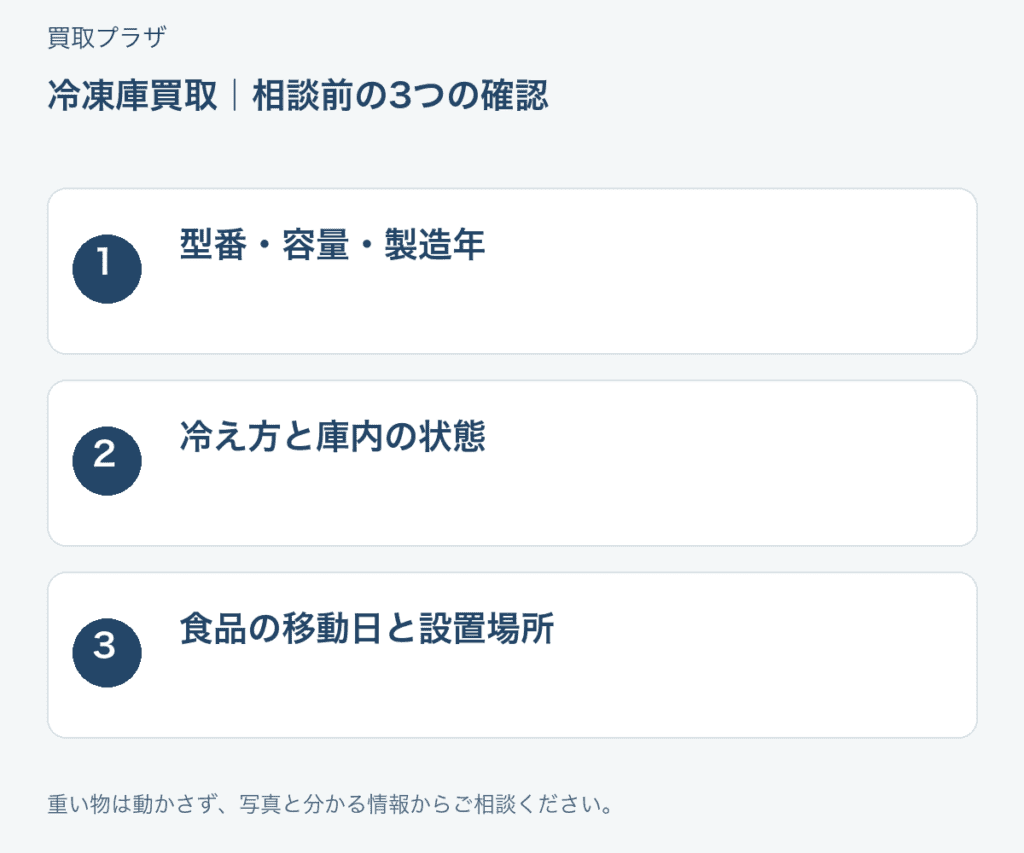 福岡市 冷凍庫買取の相談前チェック