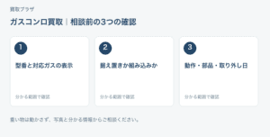 福岡市 ガスコンロ買取の相談前チェック