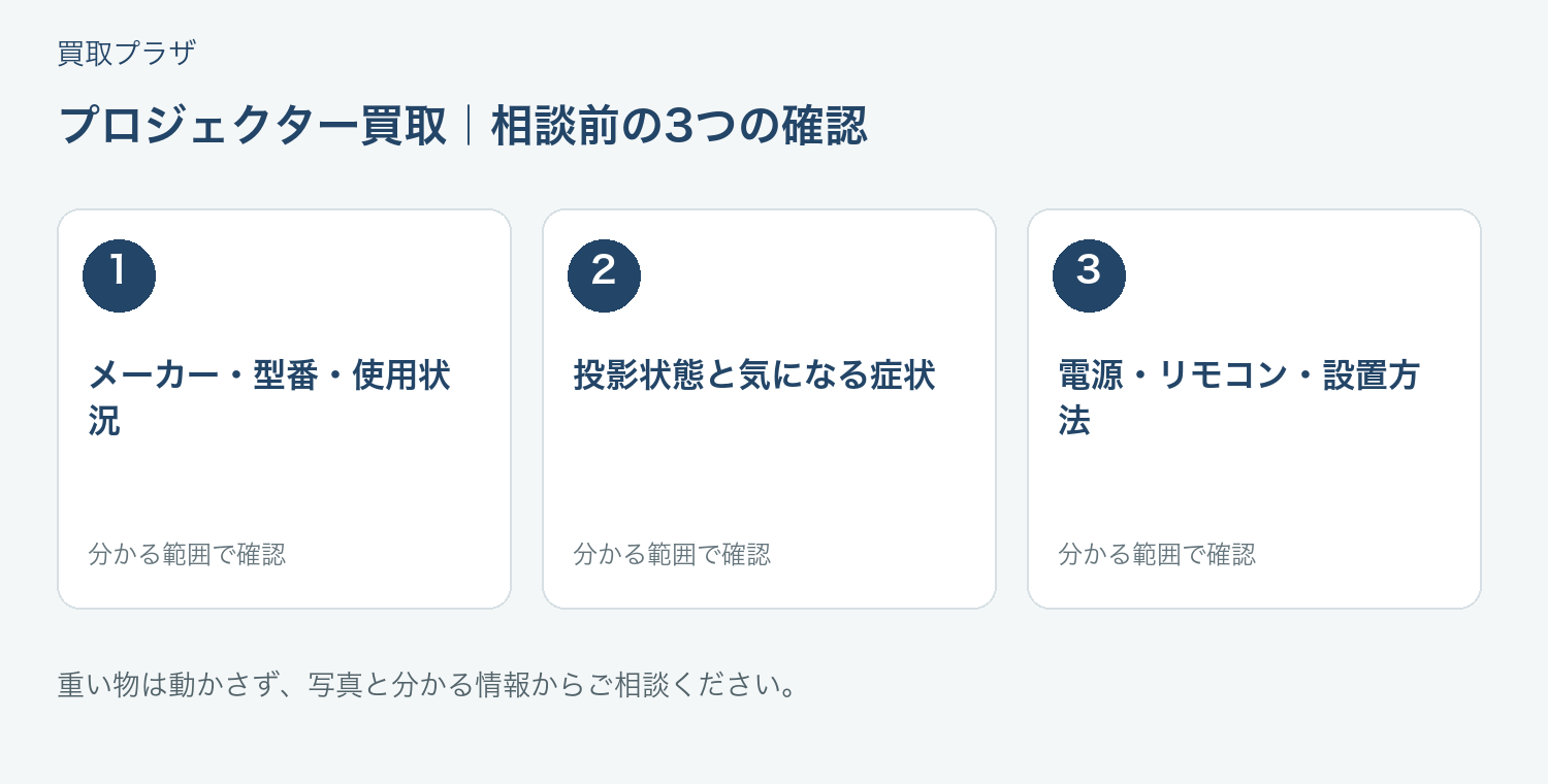 福岡市 プロジェクター買取の相談前に確認したい3項目