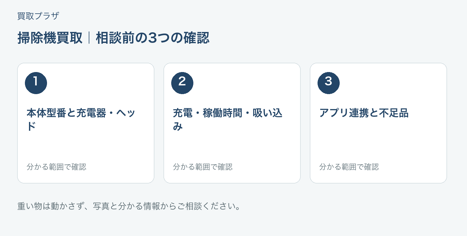 福岡市 掃除機買取の相談前チェック
